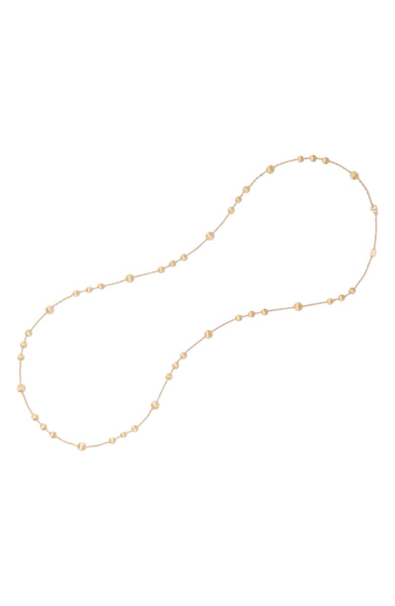 Marco Bicego Long Bead Station Necklace, Main, color, 18K Yellow Gold