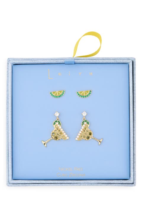 2-Pack Margarita Earrings Set