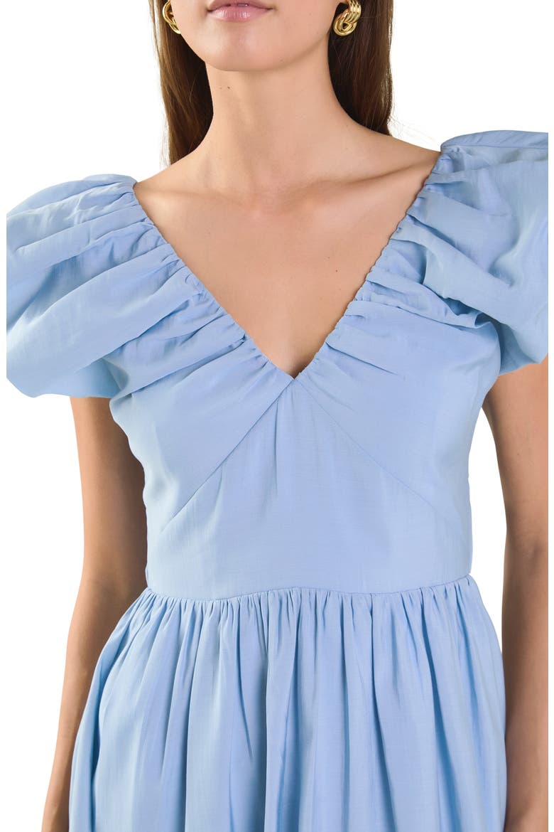 Tie Back Maxi Dress, Alternate, color, POWDER BLUE