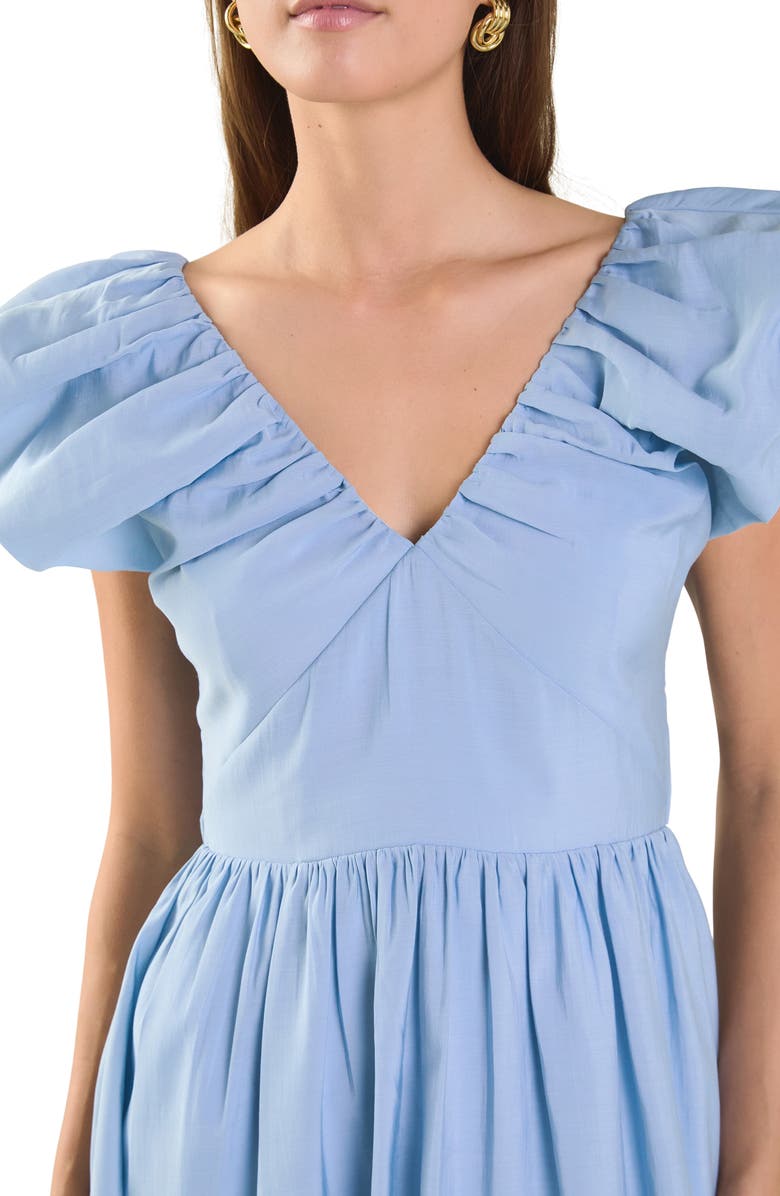 Endless Rose Tie Back Maxi Dress, Alternate, color, Powder Blue