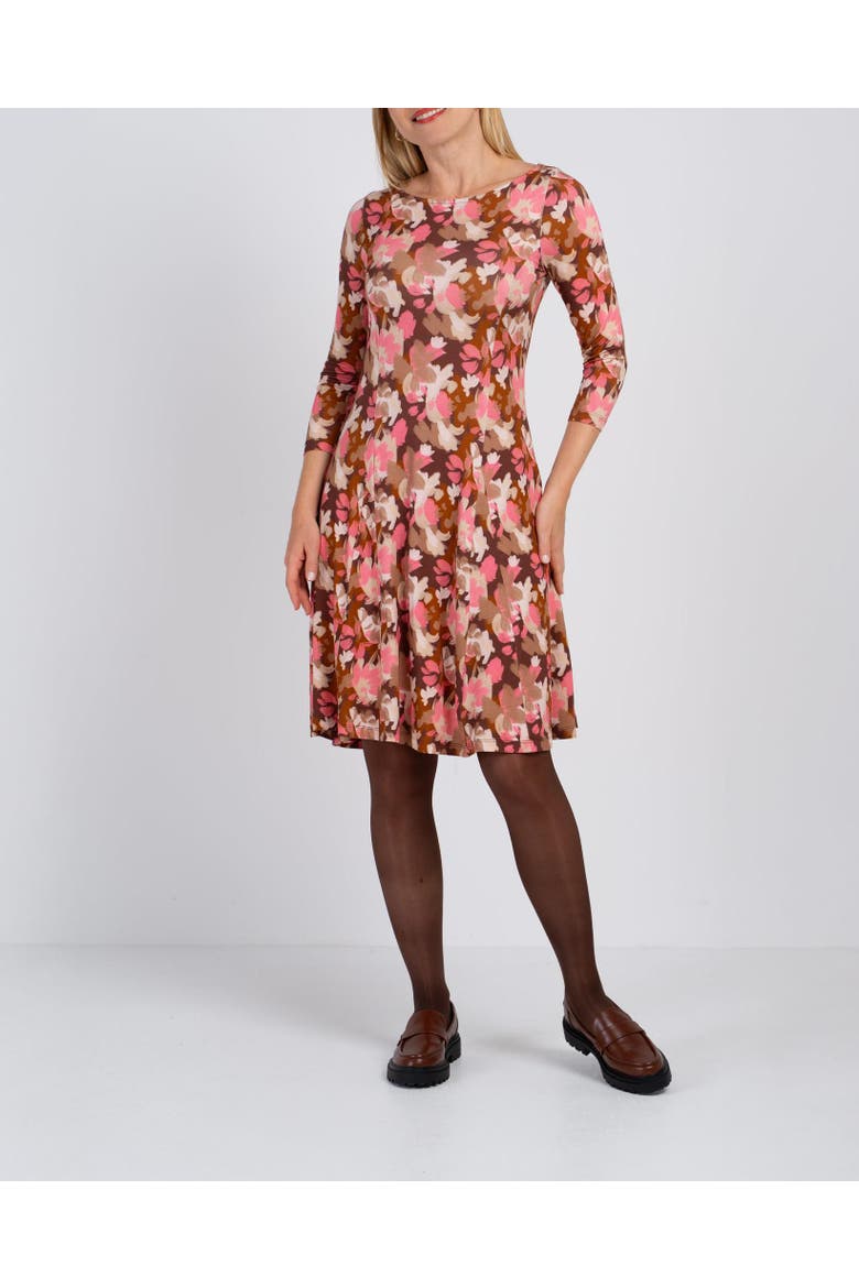 Brushed Floral Dress, Alternate, color, Pink Fizz Floral