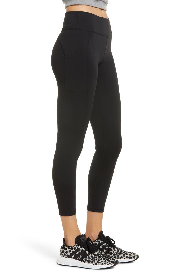 Women's Active Pep Talking Skimmer Pocket Performance Leggings, Alternate, color, BLACK
