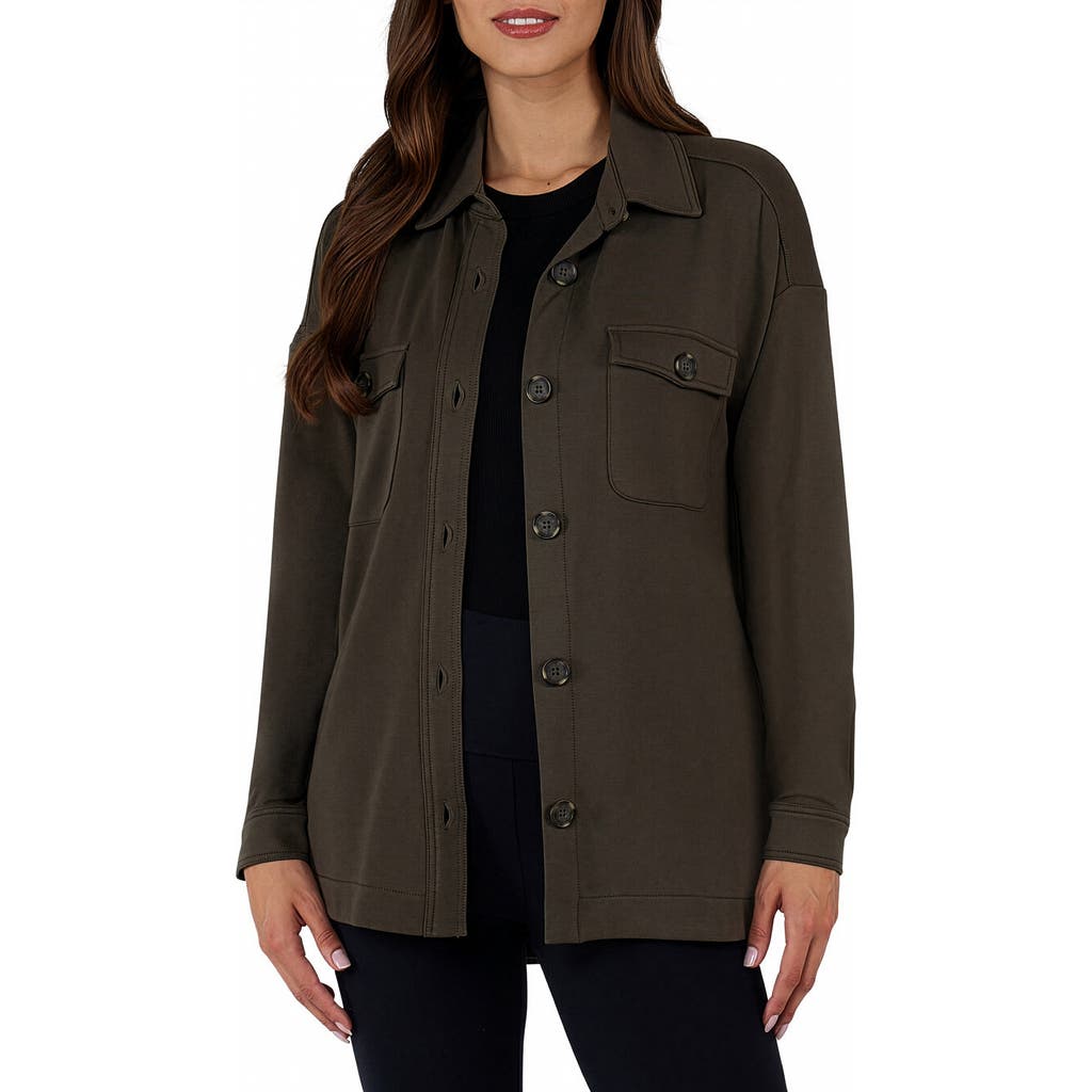 Matty M . Pocket Knit Shirt In Green