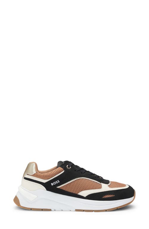Hugo Boss Boss Skylar Runn Sneaker In Nude