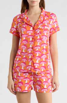 ENZOS INACTIVE WEAR Dixie Mushroom Short Pajamas
