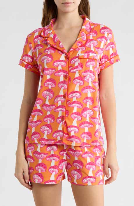 ENZOS INACTIVE WEAR Dixie Mushroom Short Pajamas