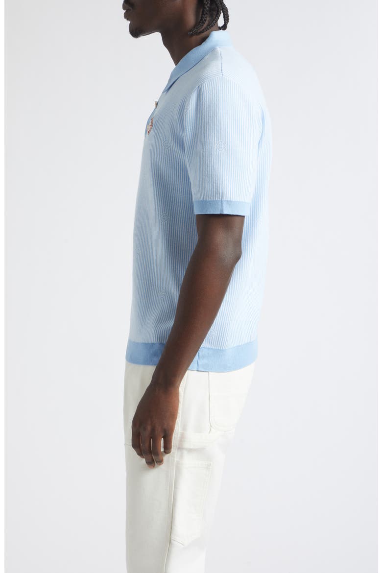 Pinstripe Polo, Alternate, color, COTTON