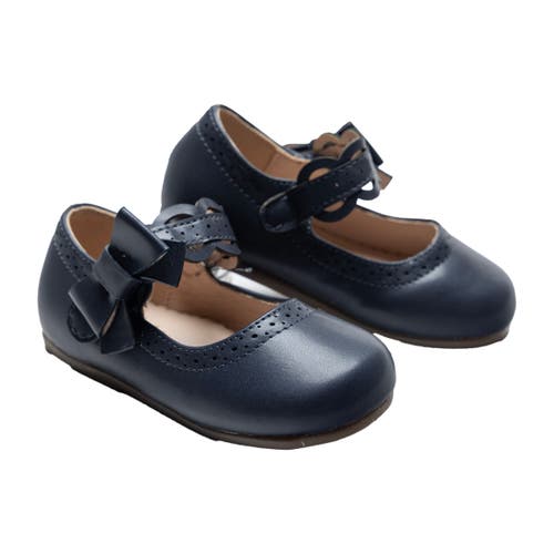 Tulleen Ribbon Banded Flats In Navy