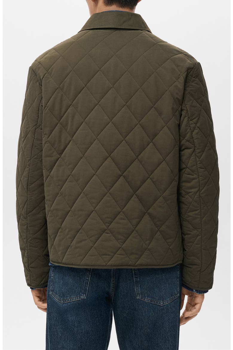Water Repellent Quilted Jacket, Alternate, color, OLIVE GREEN