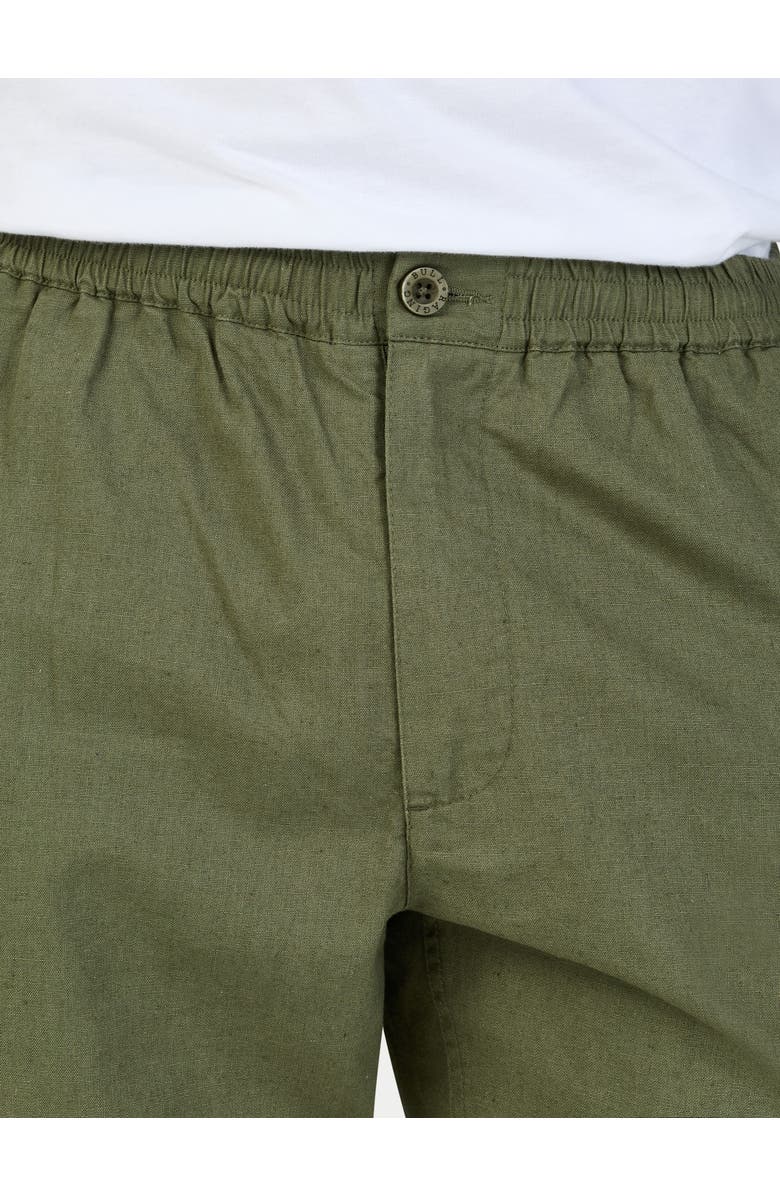 Raging Bull Stretch Waist Linen Short, Alternate, color, Olive