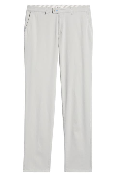 Fabio IDX Flat Front Modern Fit Cotton Blend Chinos