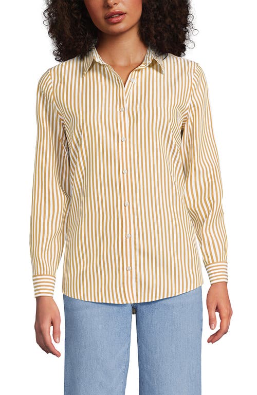 Lands' End Plus Size No Iron Button Front Shirt