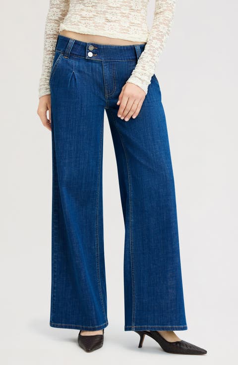 Low Rise Wide Leg Jeans