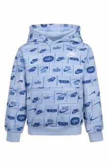 Kids' Logo Print Fleece Hoodie