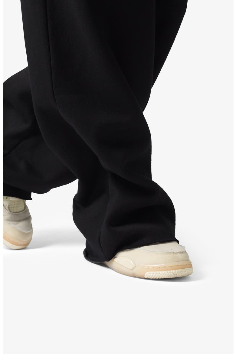 Washed Cotton Ultra Baggy Sweatpants, Alternate, color, BLACK