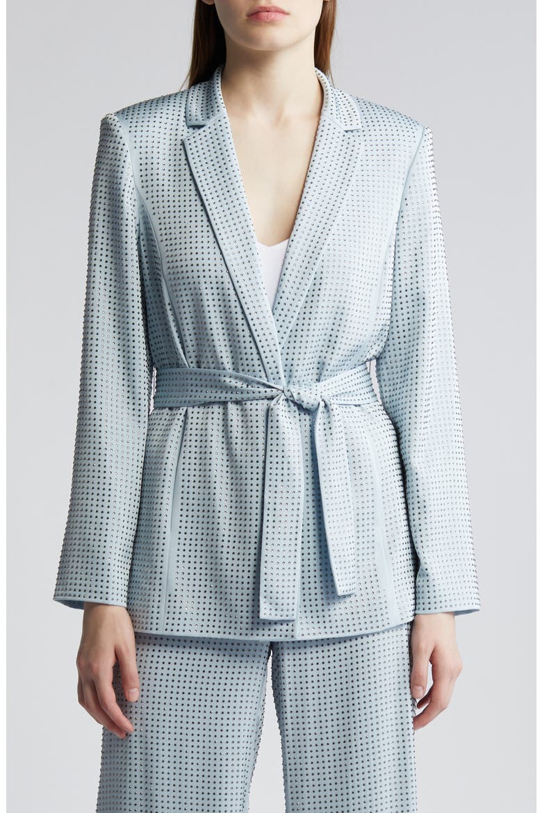 Brett Rhinestone Embellished Silk Wrap Jacket, Alternate, color, CHAMBRE