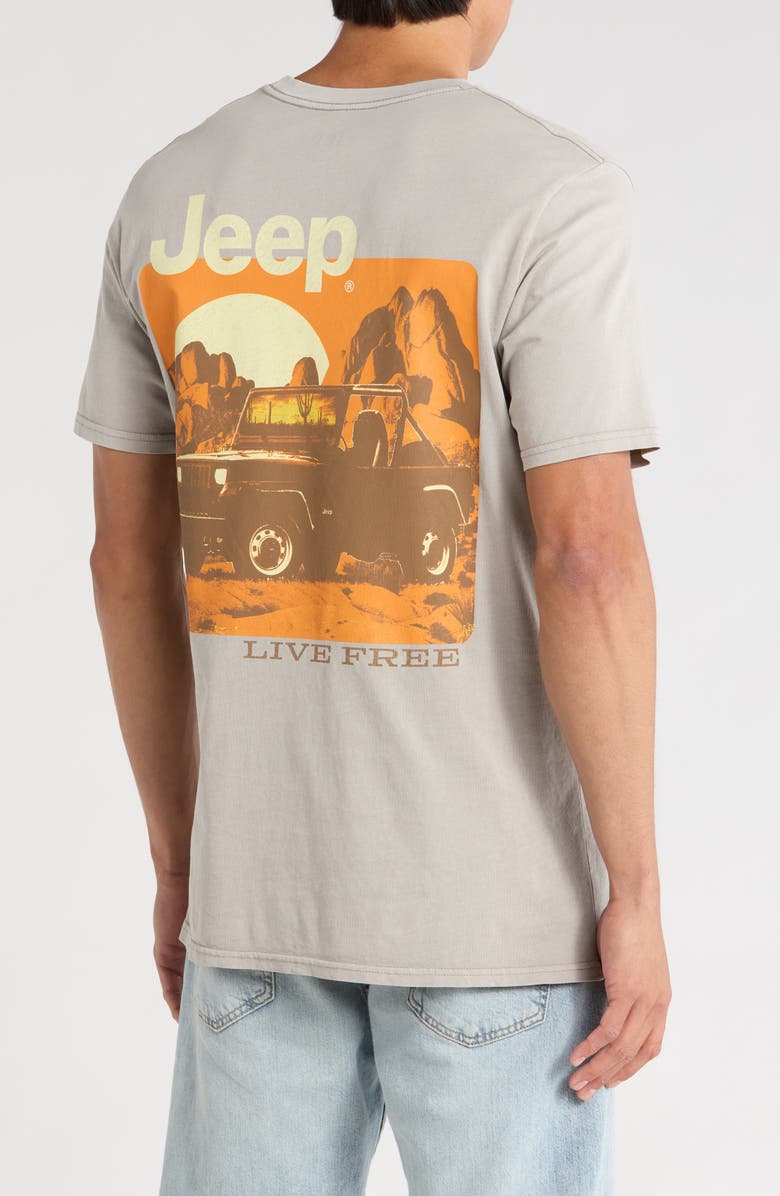 Goodie Two Sleeves Jeep Live Free Graphic T-Shirt, Alternate, color, Paloma
