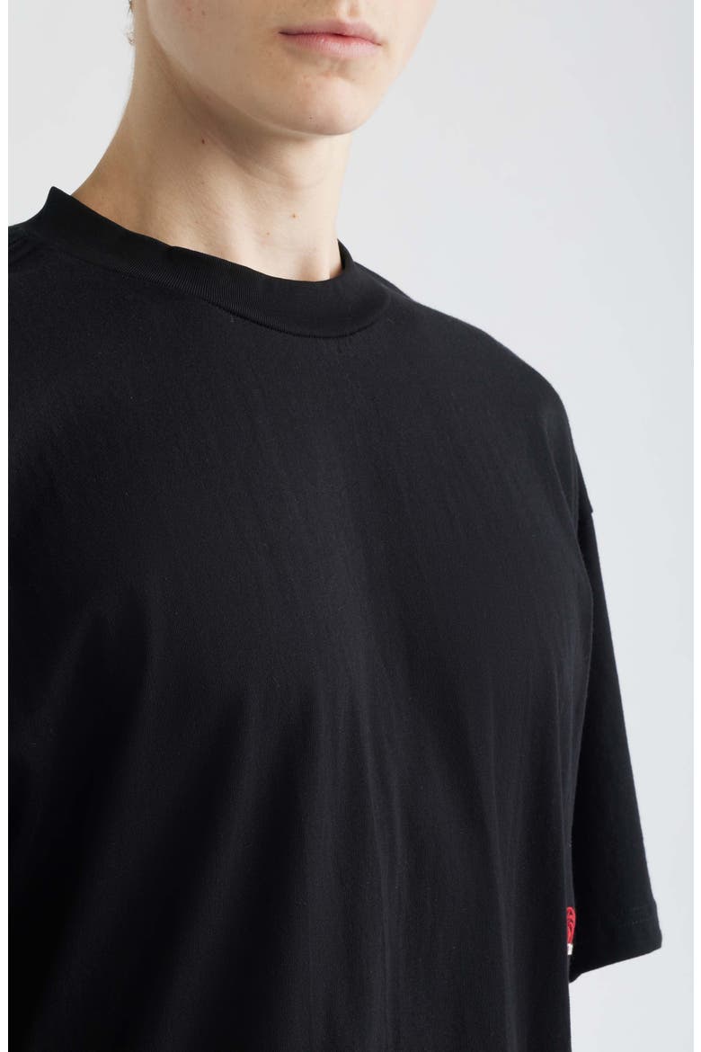 HBL Ekcess Oversize Embroidered T-Shirt, Alternate, color, BLACK