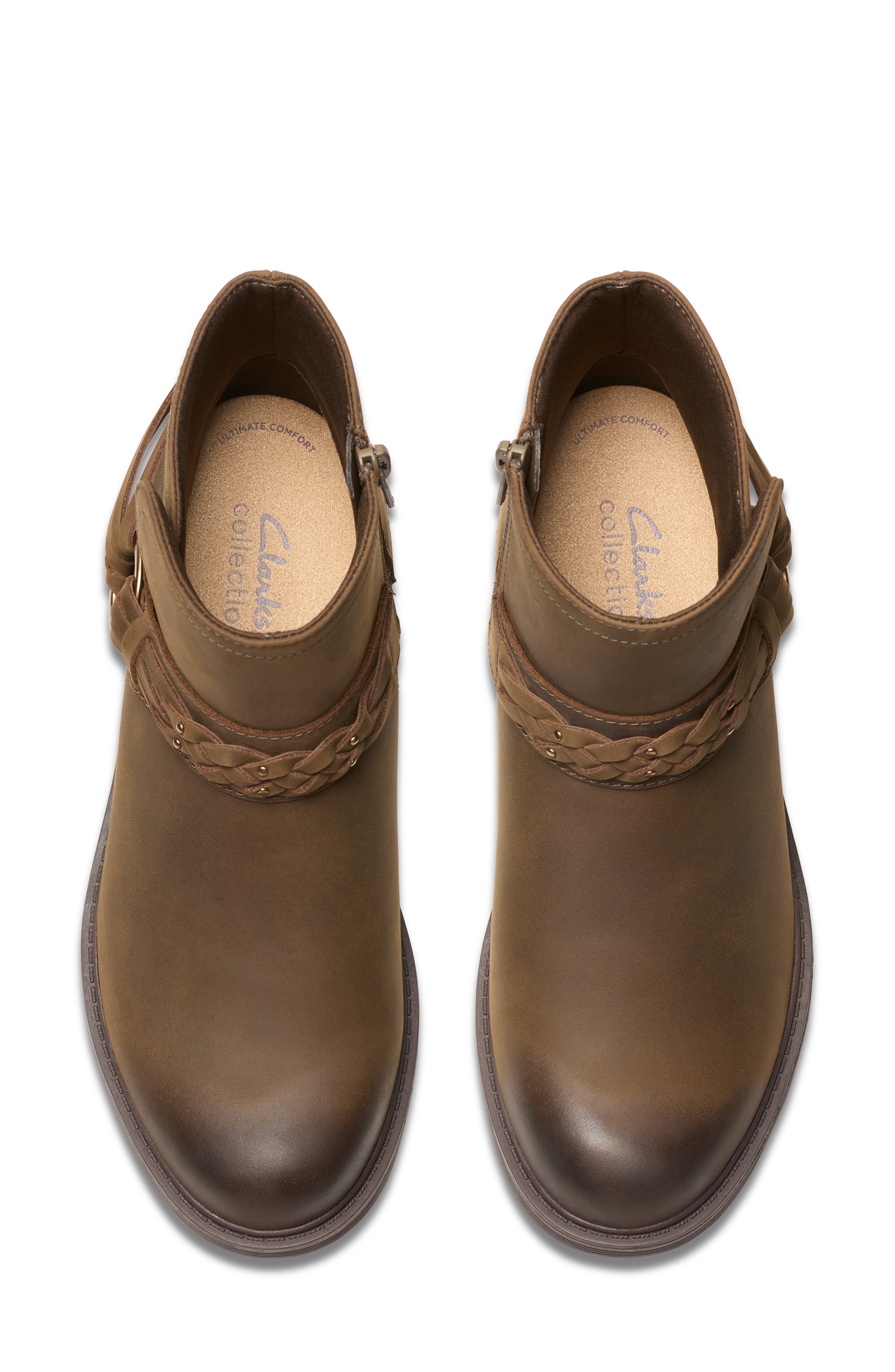 Clarks<sup>®</sup> Hearth Kaylie Bootie, Alternate, color, Mushroom Oily