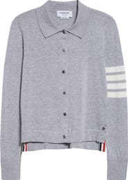 Thom Browne 4-Bar Jersey Stitch Cardigan