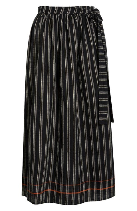 Suri Stripe Cover-Up Skirt