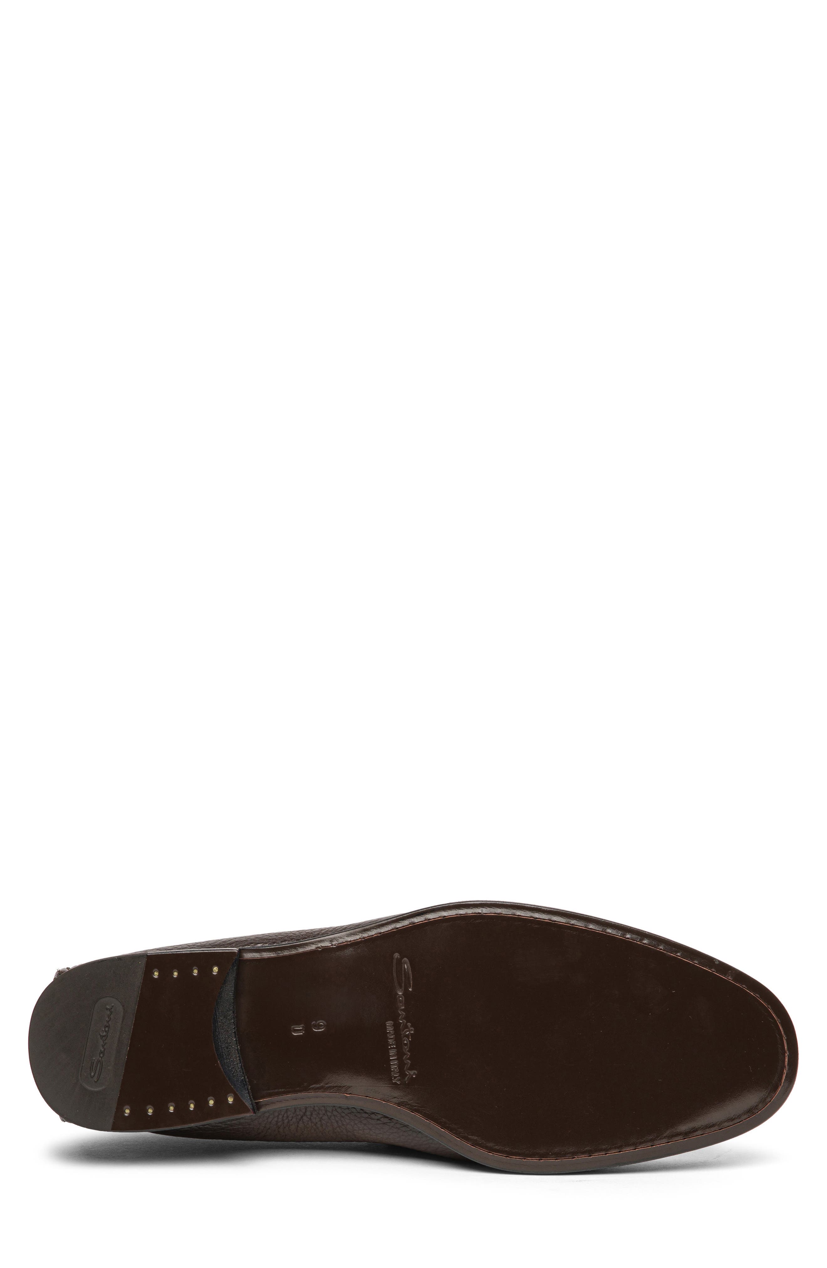 Santoni Ikangia Penny Loafer, Alternate, color, Dark Brown
