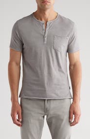 John Varvatos Sublime Wash Cotton Henley