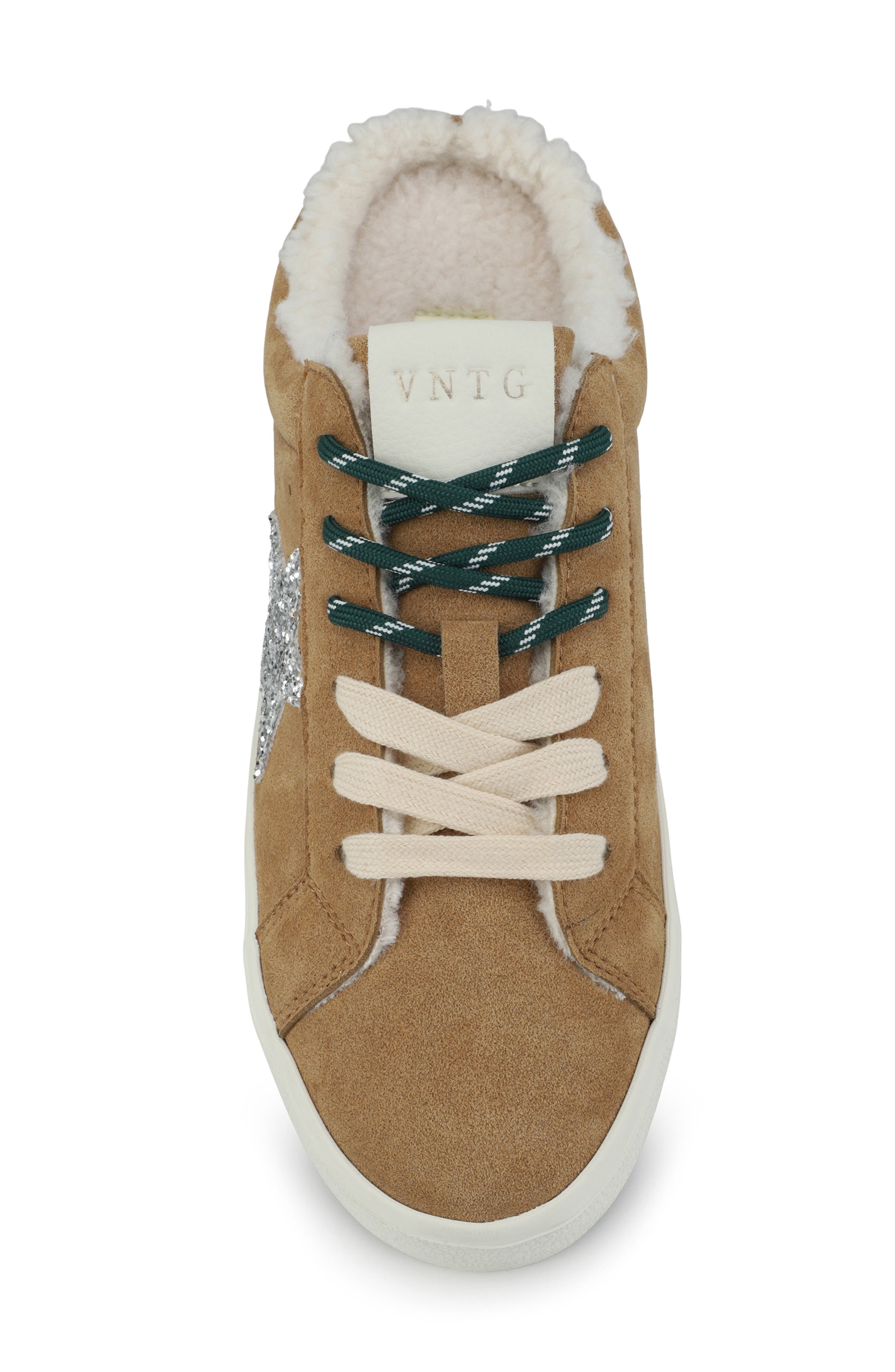 Isabelle Star Faux Fur Lined Sneaker Mule, Alternate, color, TOBACCO