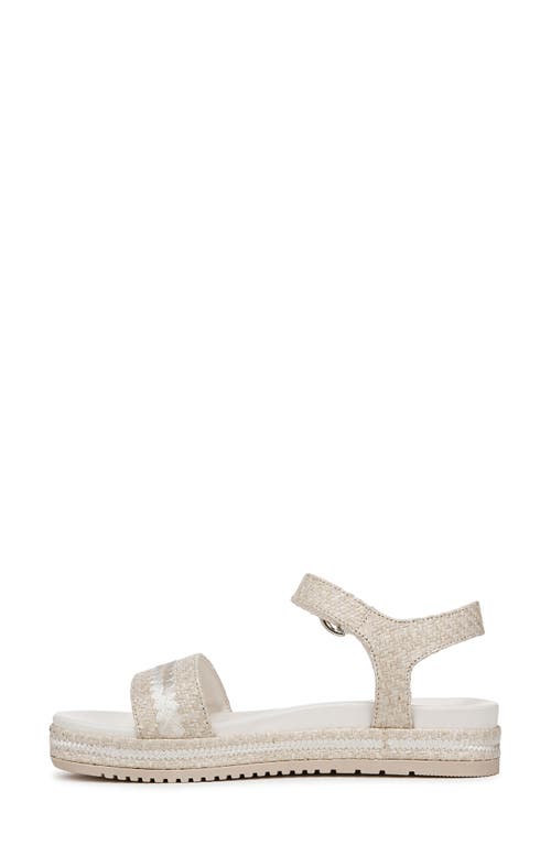 Naturalizer Neila 2 Ankle Strap Platform Sandal In Eggshell Beige