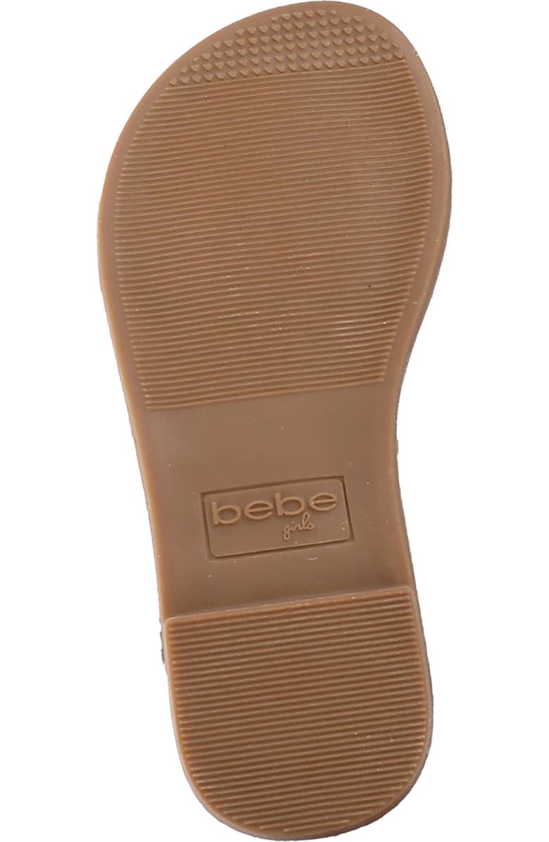 bebe Kids' Logo Rhinestone Sandal, Alternate, color, Fuchsia