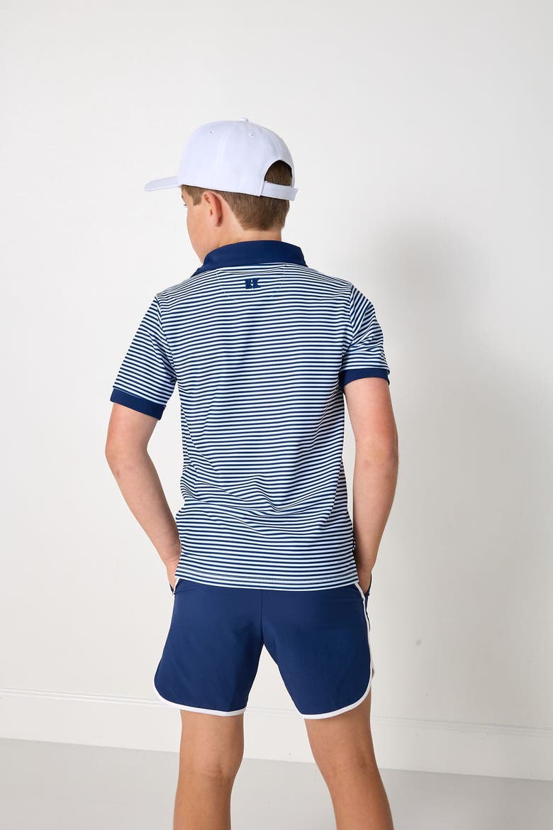 Thin Stripe Polo Shirt, Alternate, color, Navy