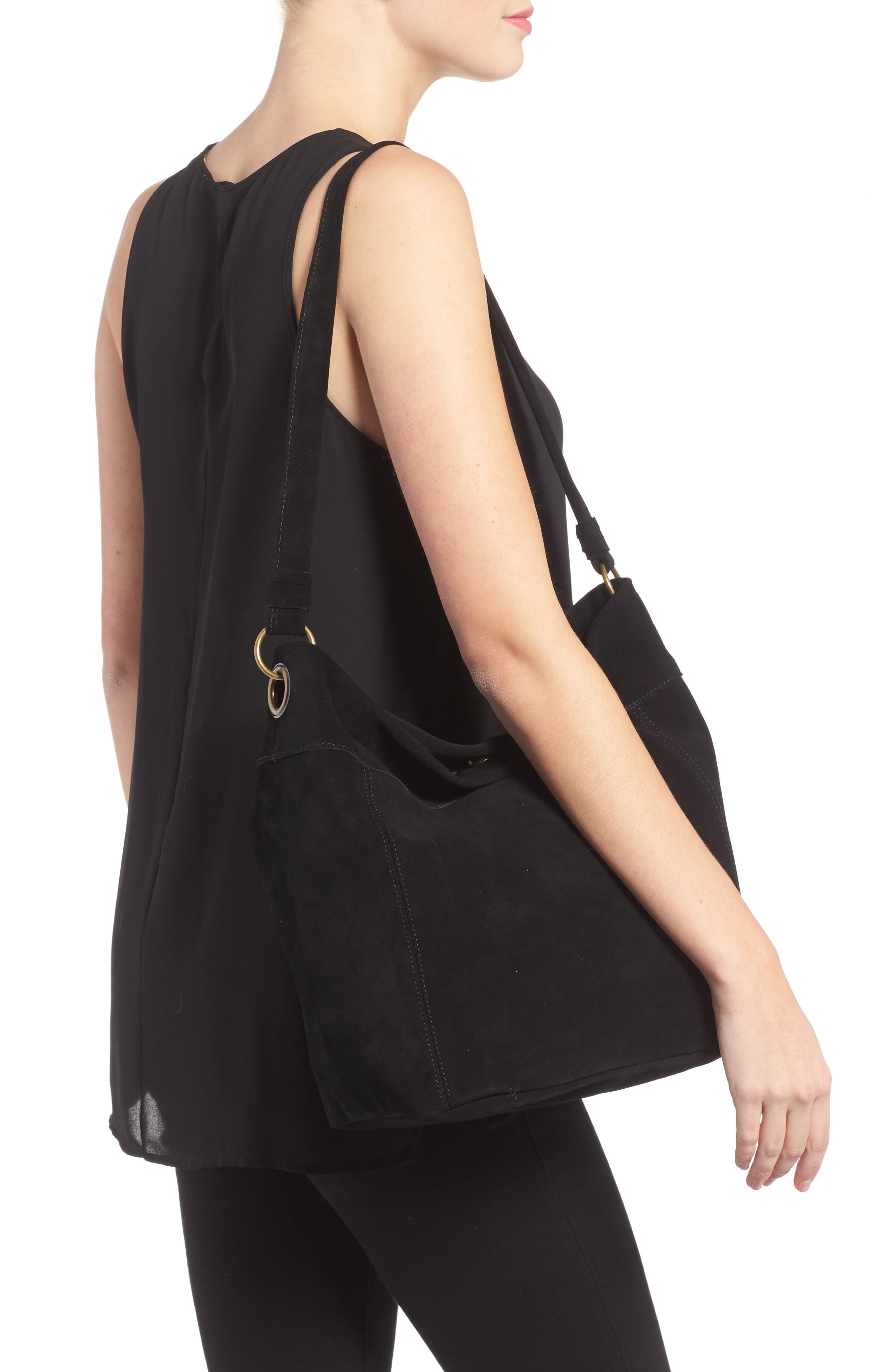 Elle & Jae Gypset Elle & Jae Wildleder Suede Hobo, Alternate, color, 