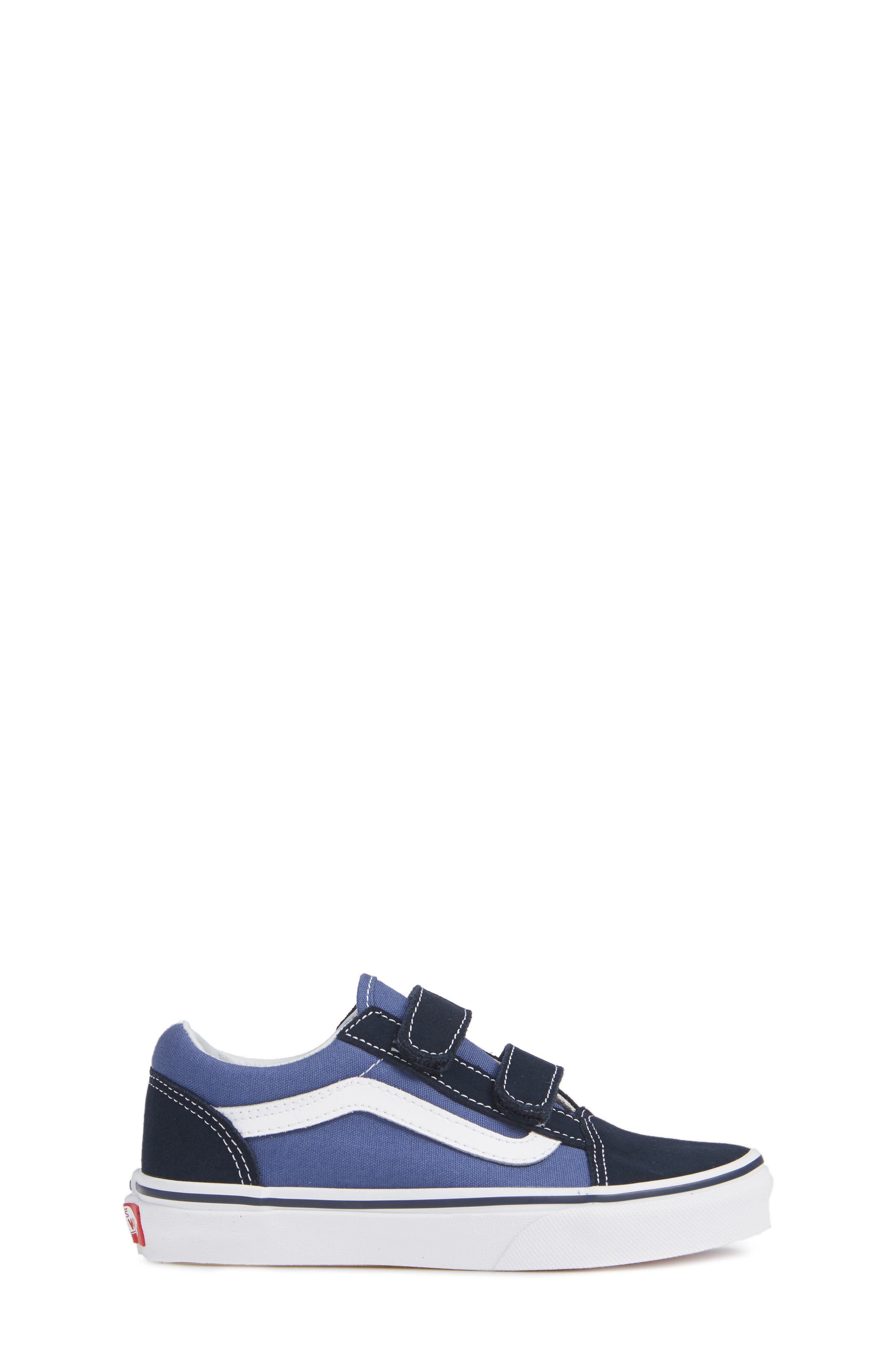 Vans Kids' Old Skool V Sneaker, Alternate, color, Navy/ True White
