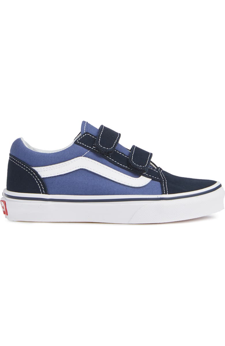 Vans Kids' Old Skool V Sneaker, Alternate, color, Navy/ True White