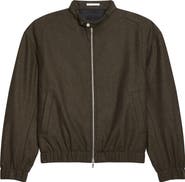 Helmut Lang Wool Blend Bomber Jacket