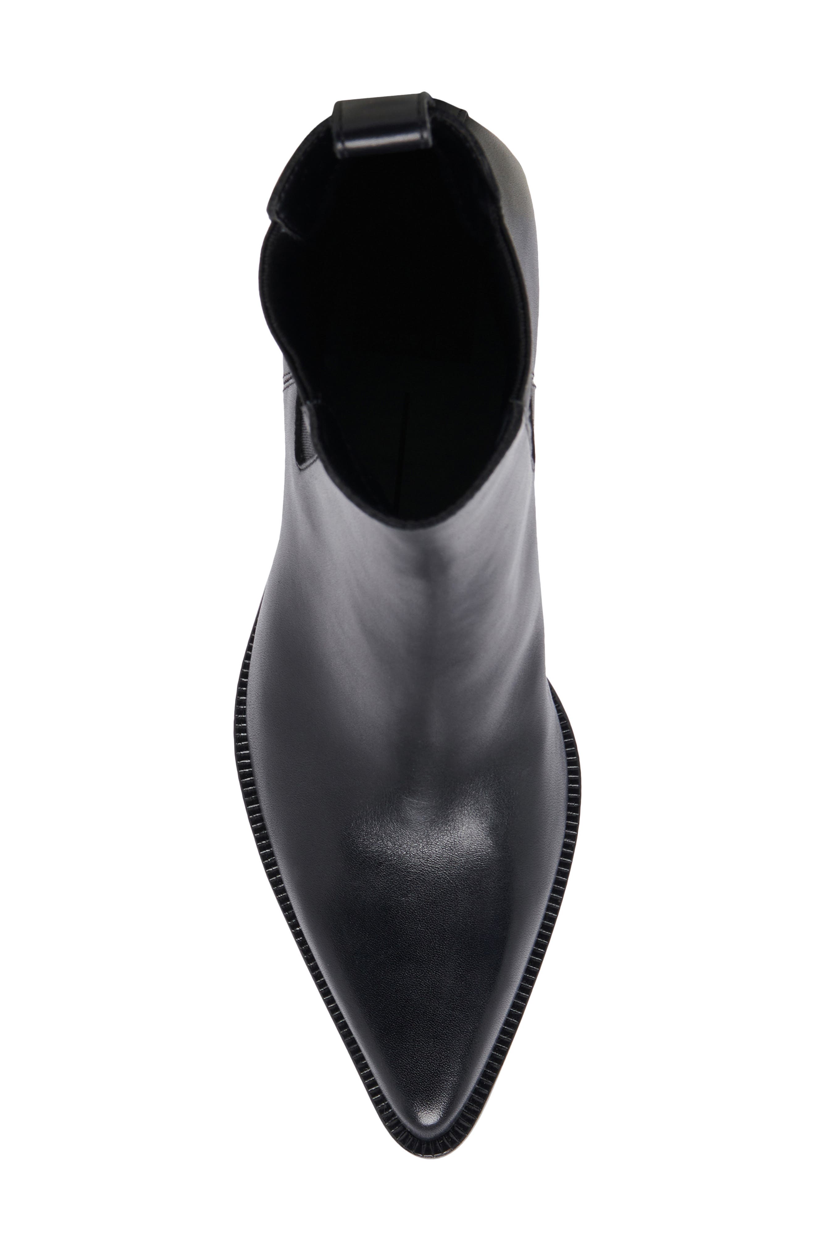 Dolce Vita Shadie Waterproof Pointed Toe Chelsea Boot, Alternate, color, Black Leather