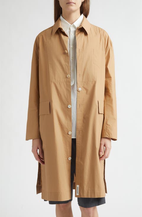 Textured Bib Cotton Coat