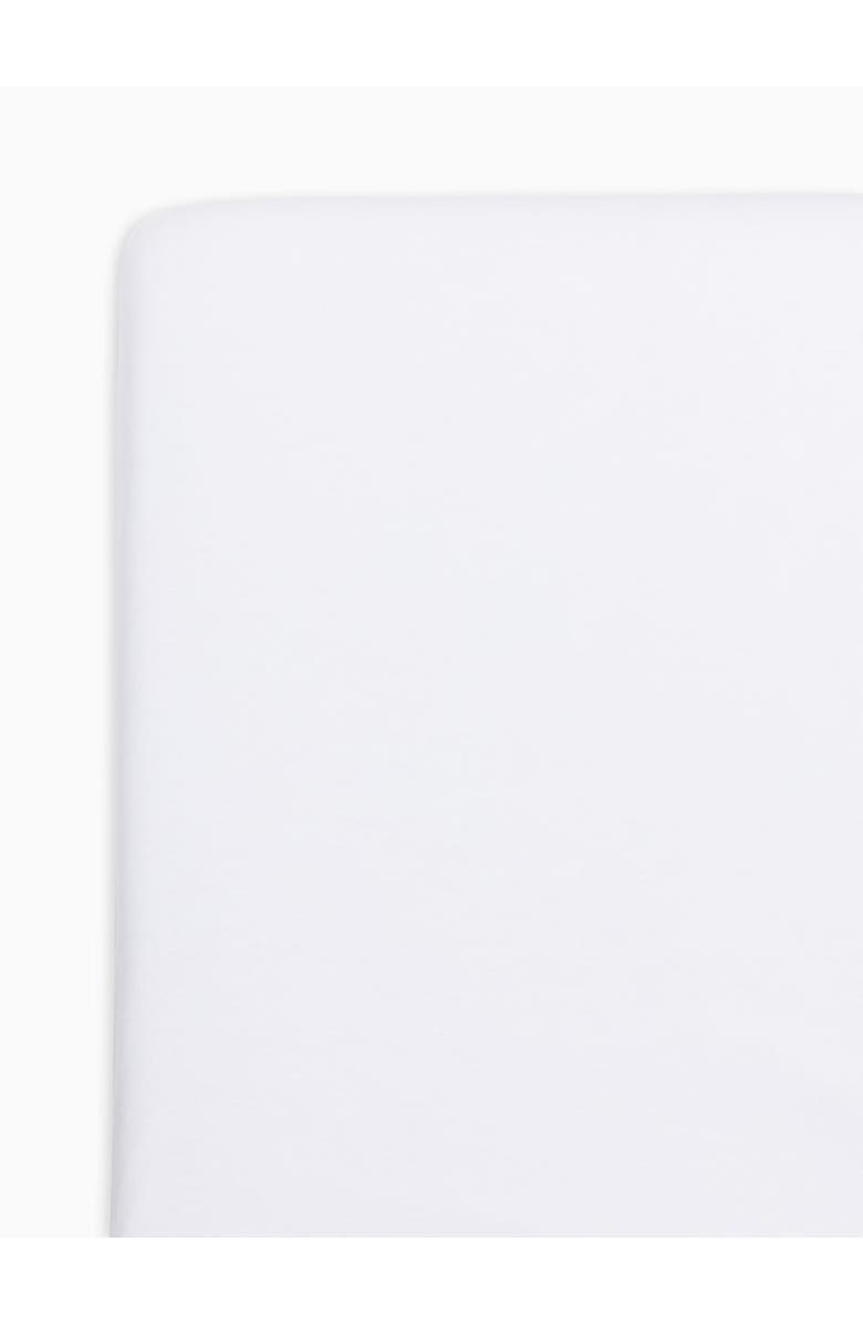 Colored Organics Organic Fitted Crib Sheet, Alternate, color, White