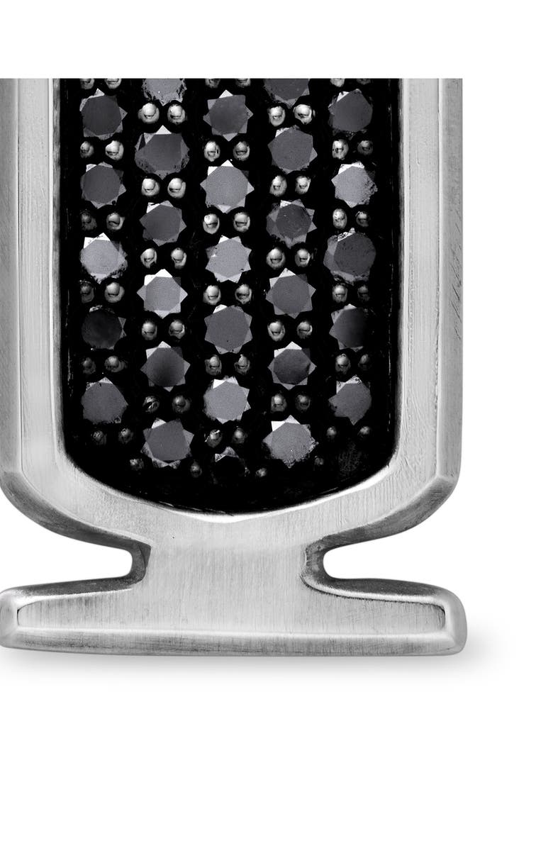 David Yurman Men's Cairo Cartouche Amulet with Pavé Black Diamonds, Alternate, color, 