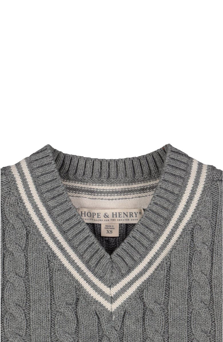 Hope & Henry Boys' Organic Cricket Sweater Vest, Kids, Alternate, color, 