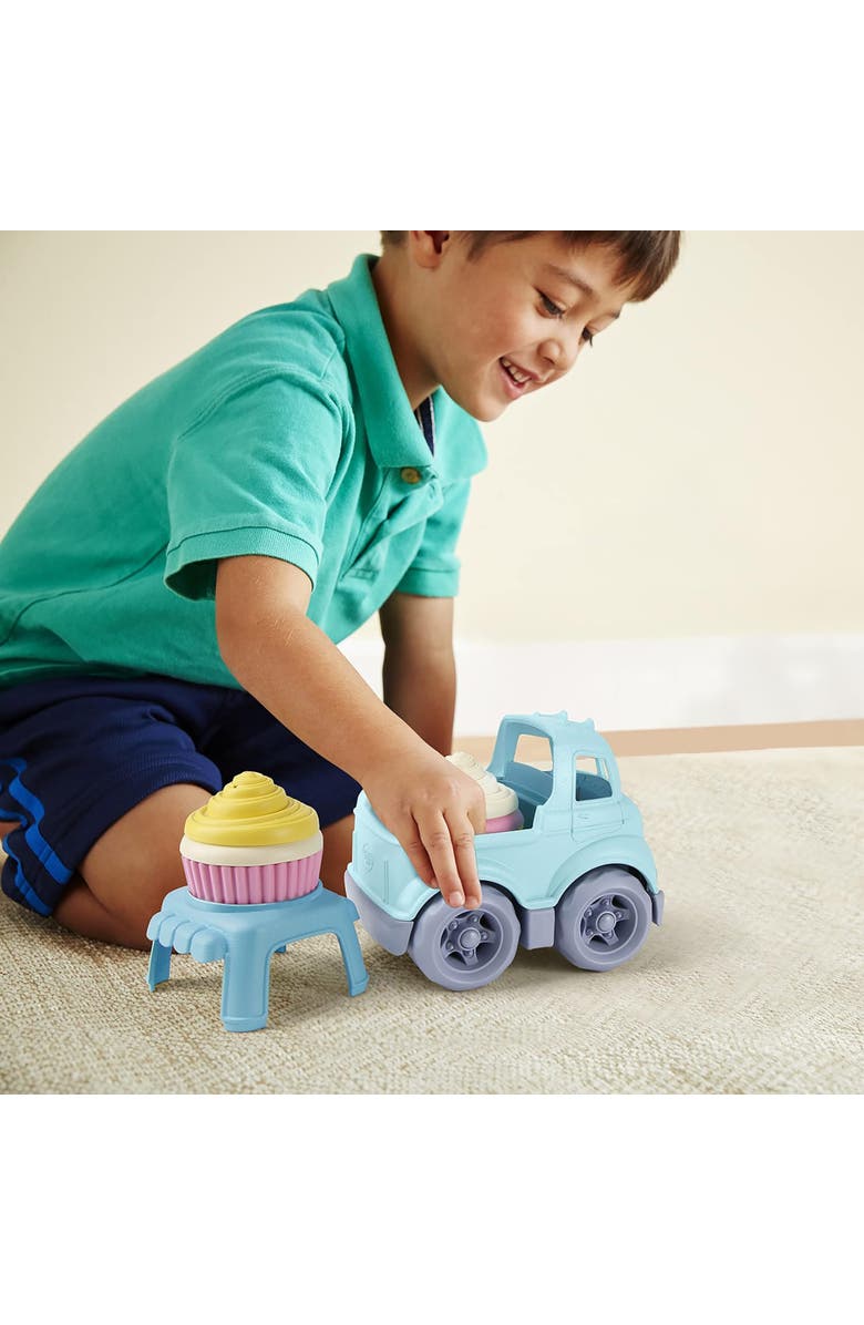 Green Toys Cupcake Truck Pretend Dessert Toy With 2 Cupcakes, Ages 2+, Alternate, color, Multicolored