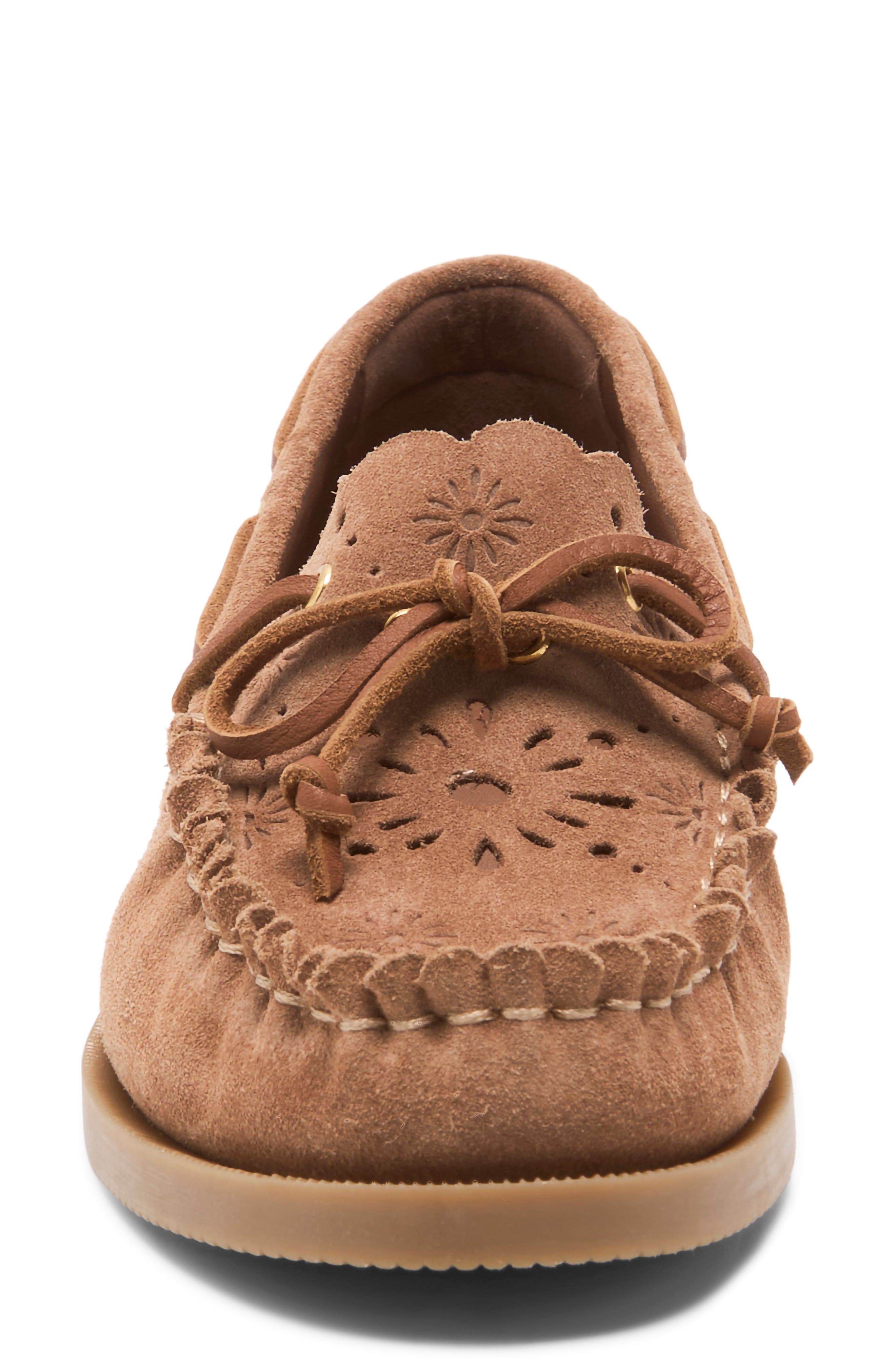 Free People Lagoon Cutout Boat Shoe, Alternate, color, 