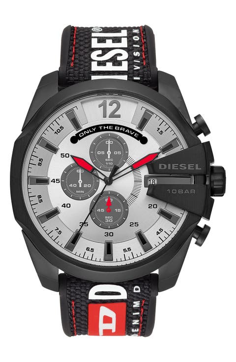 Mega Chief Chronograph Nylon Strap Watch, 51mm