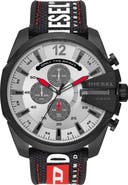 DIESEL® Mega Chief Chronograph Nylon Strap Watch, 51mm