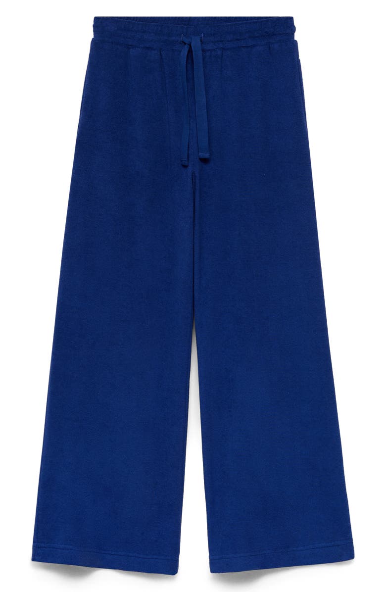 MANGO Pull-On Wide Leg Terry Pants, Alternate, color,