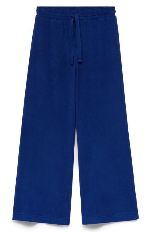 Mango Pull-on Wide Leg Terry Pants