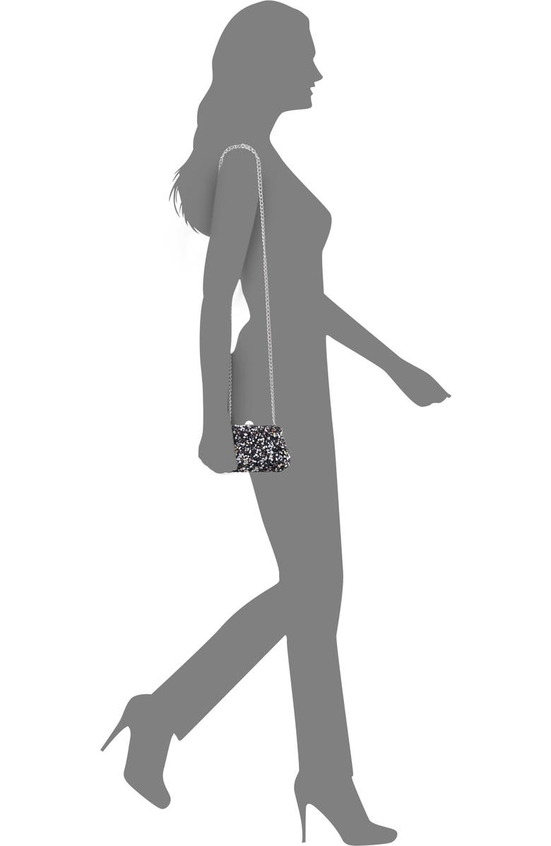 Nina Cheer Embellished Clutch, Alternate, color, Black Multi