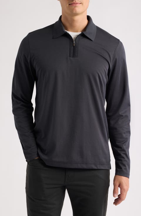 Cochran Long Sleeve Zip Polo