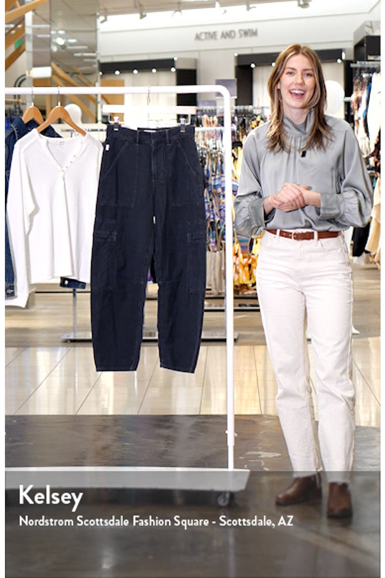 Marcelle Low Rise Barrel Cargo Pants video