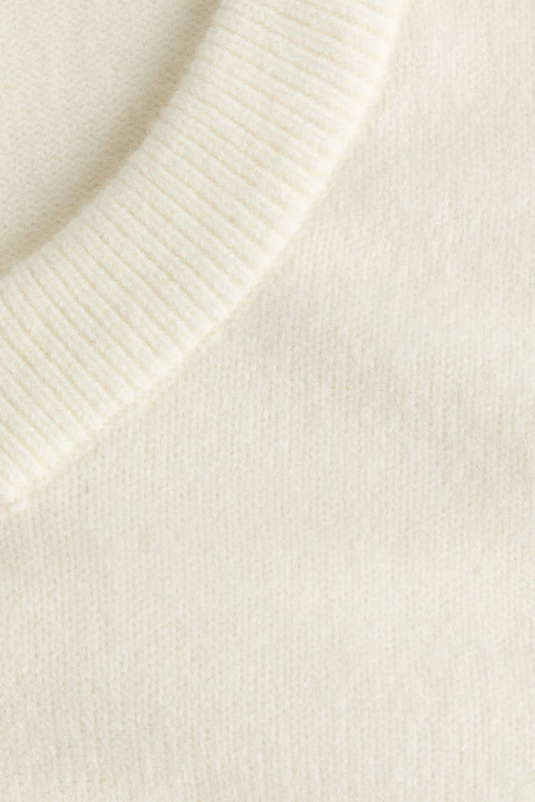 V-neck Sweater, Alternate, color, Cream
